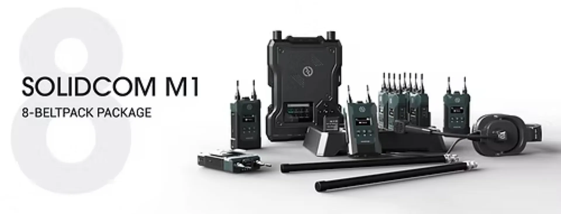 INTERCOM HF PRO 8 POSTES Hollyland Solidcom M1 - 8 postes