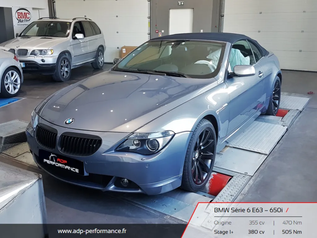 Reprogrammation moteur Montpellier - BMW E63 650i ADP Performance
