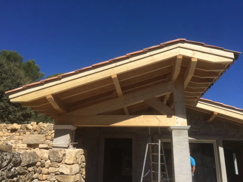 Création terrasse couverte 