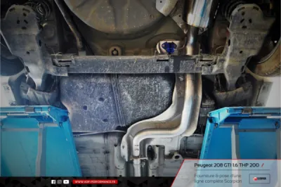 Ligne d'échappement Scorpion Peugeot 208 GTI 1.6 THP 200cv Marseille - ADP Performance