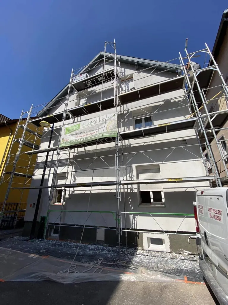 Chantier d’isolation extérieur à Bischheim