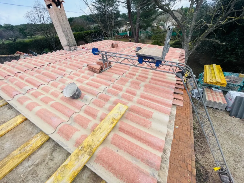 pose de pst partie basse près de bouc bel air