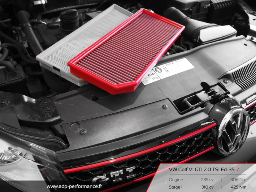 Reprogrammation moteur Avignon - Volkswagen Golf VI GTI 2.0 TSI Edition 35 235 cv - ADP Performance