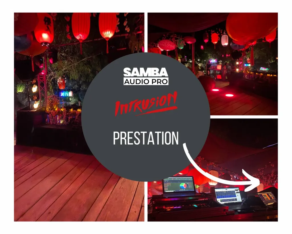 Prestation sonorisation et lumière soirée intrusion Saint Tropez Var 83