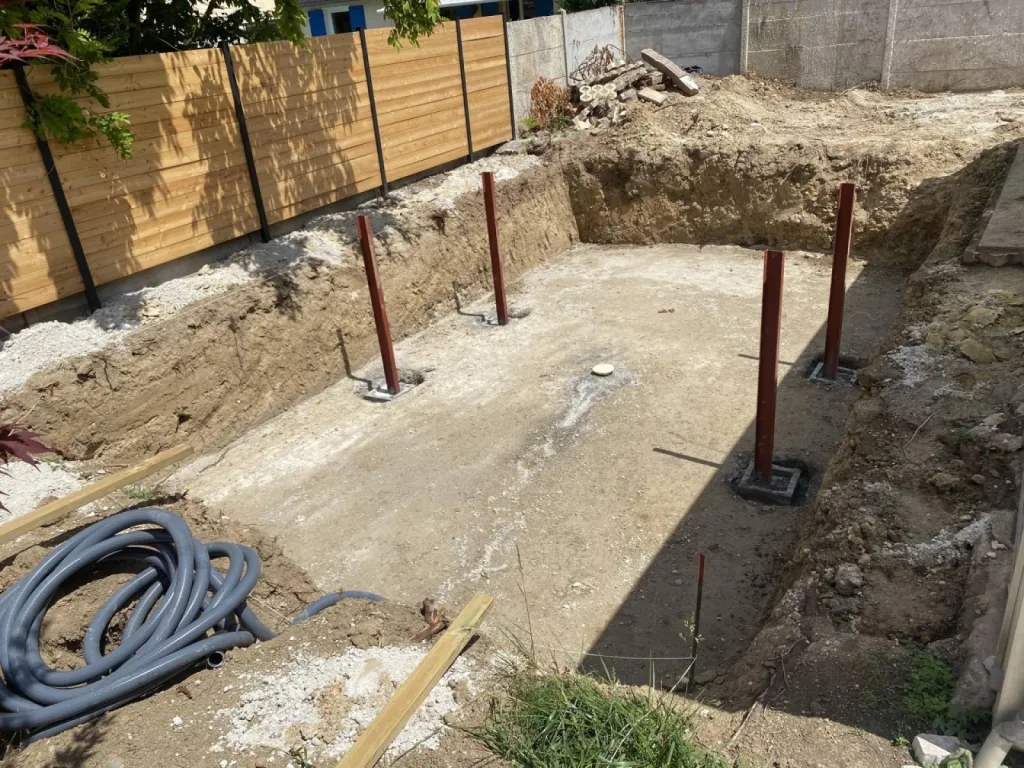Terrassement pour une piscine à Strasbourg CLK 