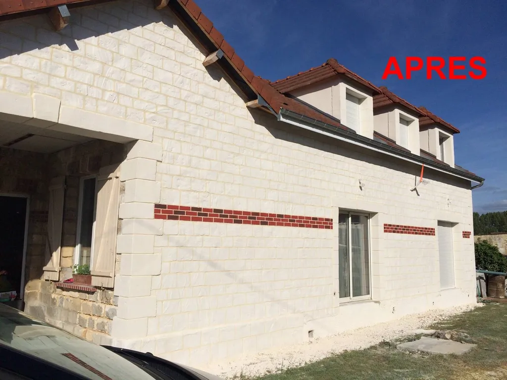 Enduit aspect pierre et brique proche de Beauvais 60