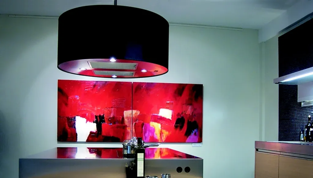 Hotte aspirante a recyclage décorative Paca