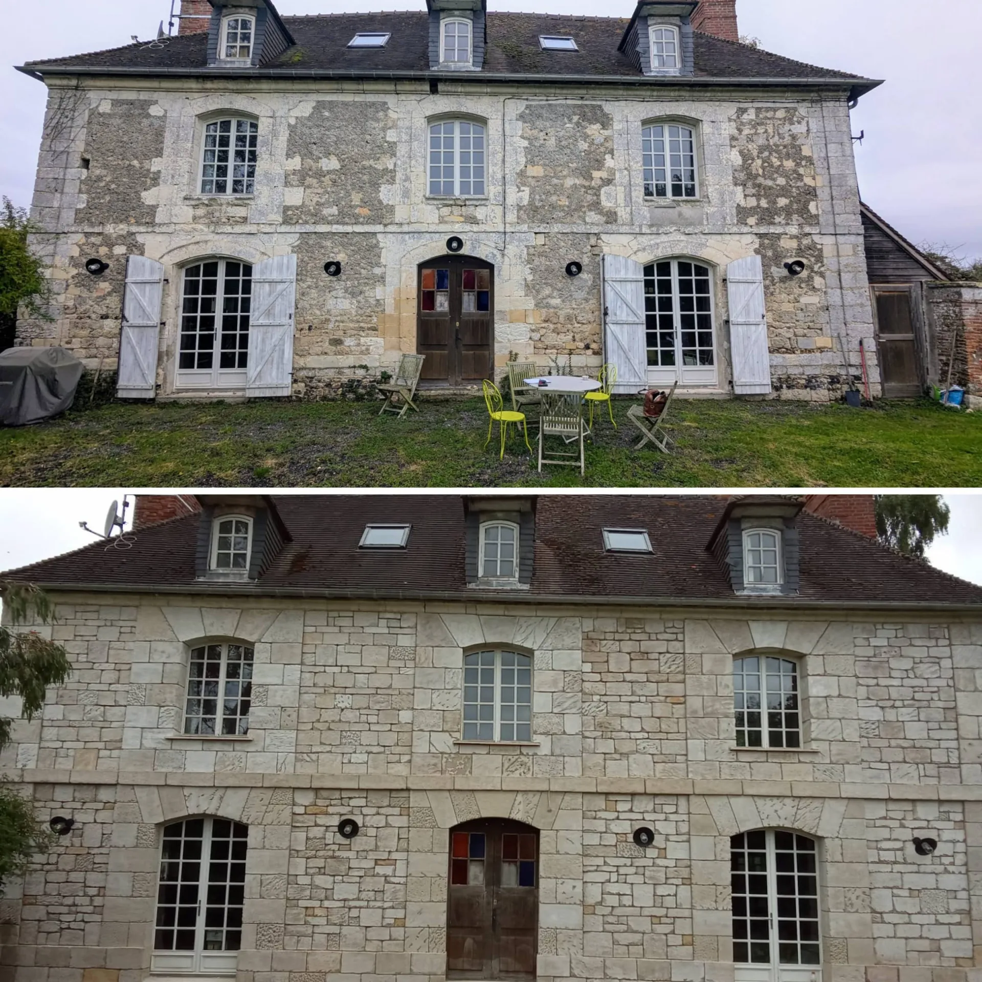 Le ravalement aspect pierre sur maison ancienne pour conserver son charme et son authenticité à Etretat et ses alentours 76