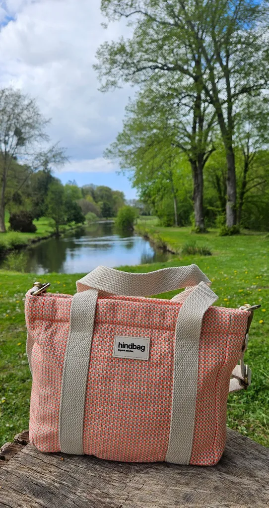 Sac Hindbag Louise Tressage Corail chez Evasion à Eu