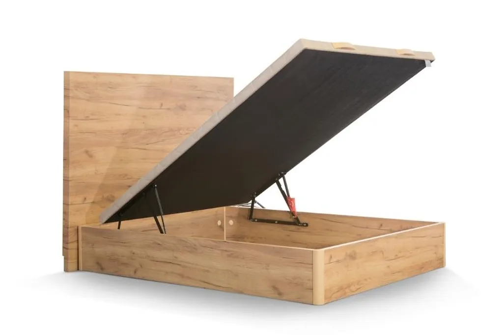 Vente de sommier coffre Paula Yecol en bois mélaminé et pied en hêtre bois massif à Caluire proche Villeurbanne