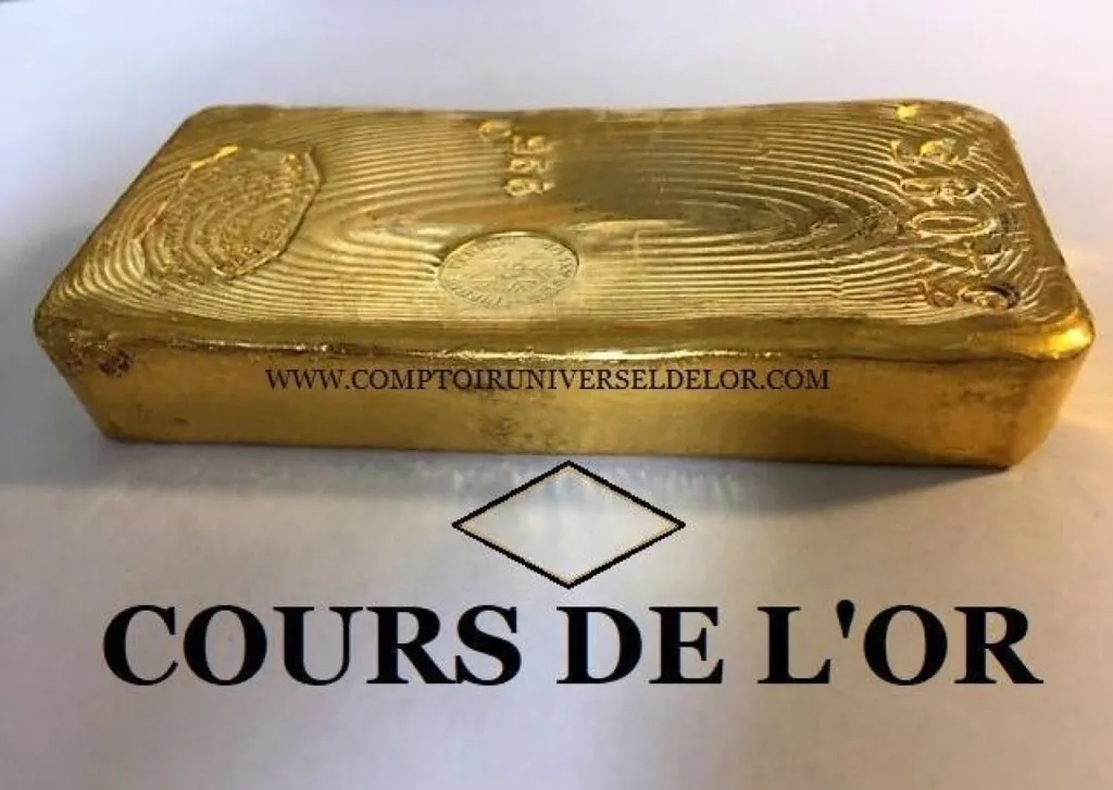 COURS DE L'OR DU JOUR EN EURO