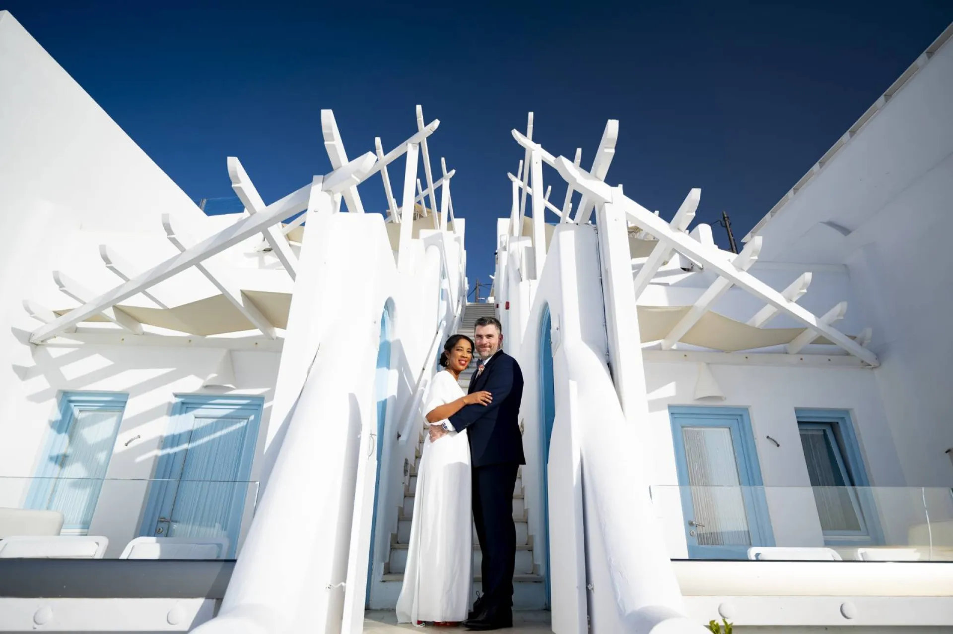 mariage romantique Santorin