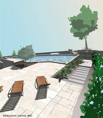 Cabinet d’architecture du paysage pour dessiner et construire une piscine à Marseille 13012