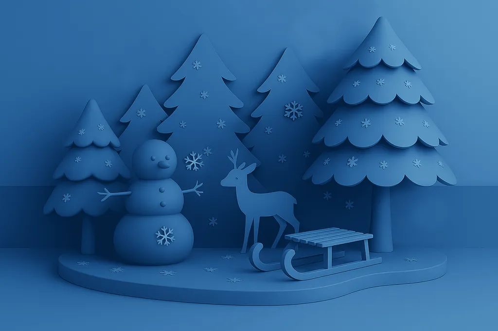 Création Décor événementiel modulables  Hiver Noël insta box 4 saisons by Pictiz 