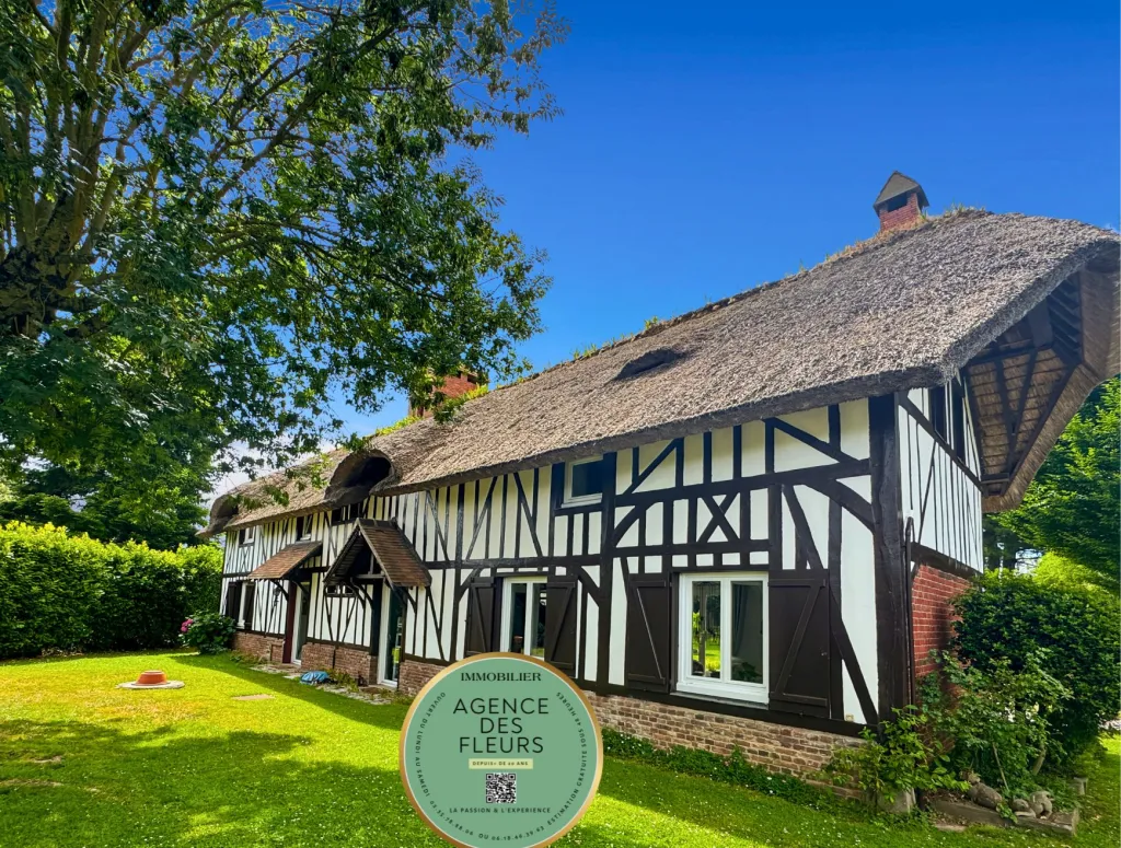 A saisir chaumière de 170 m² édifiée sur un terrain de 1963 m² sur la commune de BOSROUMOIS 27670