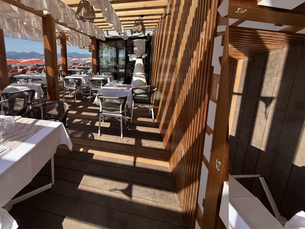 Création du restaurant Waikiki avec plage privée en bord de mer à Cannes