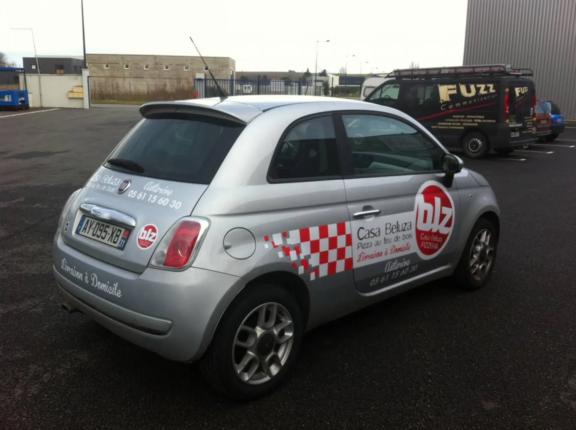 Publicité sur véhicule de livraison proche Toulouse