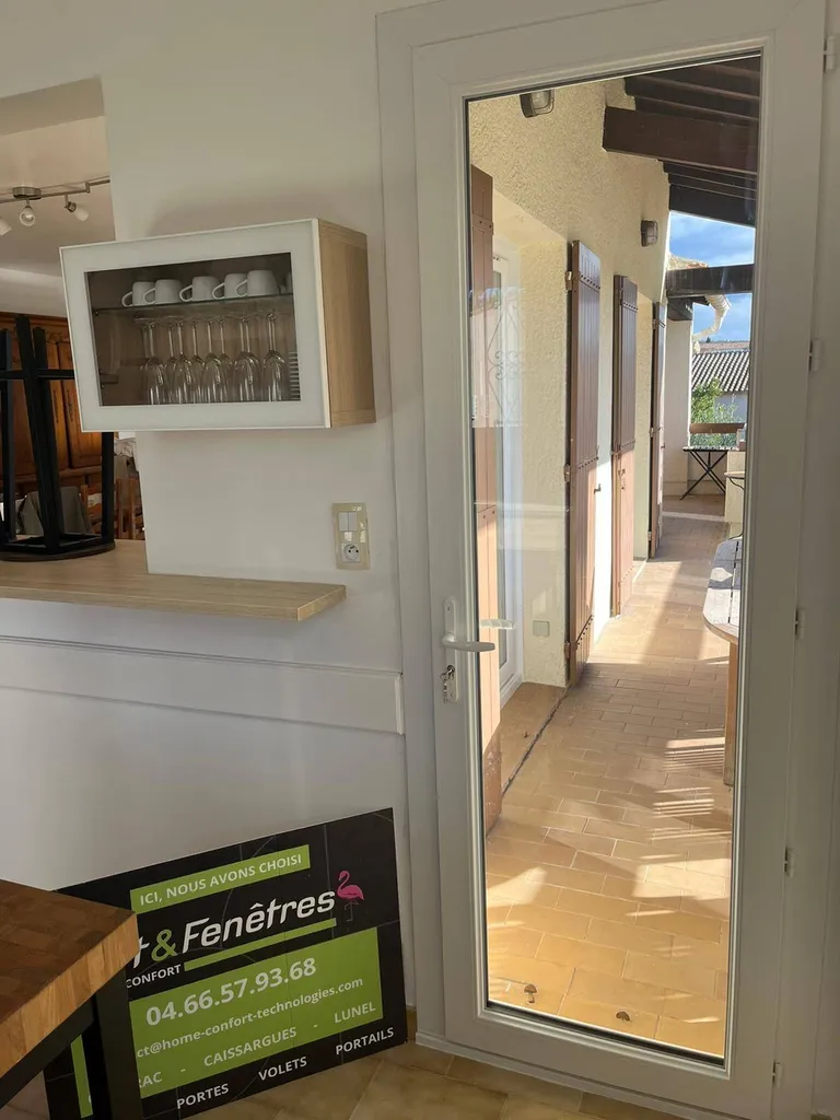 Rénovation de menuiseries, portes fenêtres et fenêtres près de Nîmes dans la commune de Lédenon