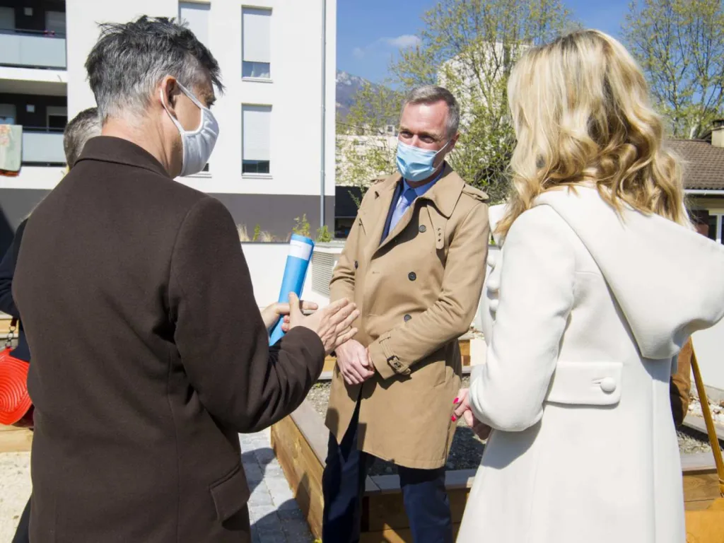 Reportage photographique événementiel inauguration de la Résidence D'Clic Pont-de-Claix Lionel Beffre Bertrand Converso