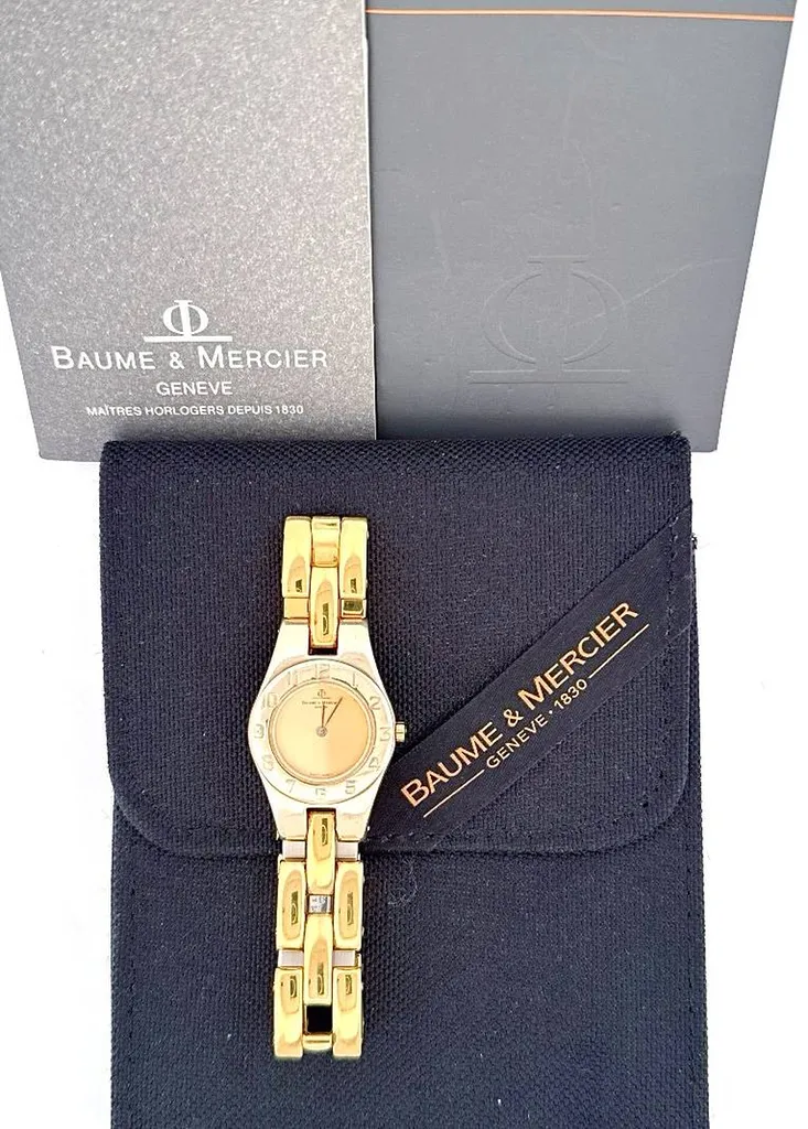 Baume et Mercier Linéa dorée en dépôt vente – Bijouterie Or Ligne La Teste