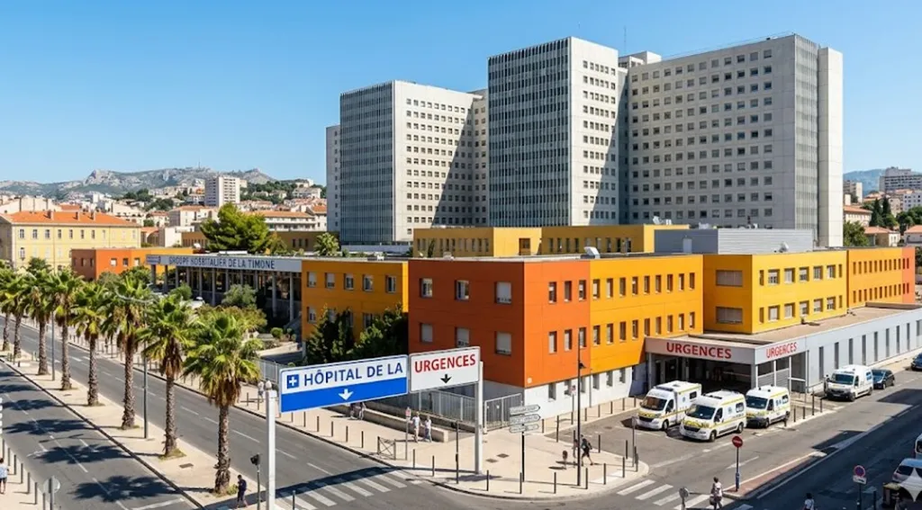 Transport médical au départ de Istres vers l'hôpital La Timone à Marseille
