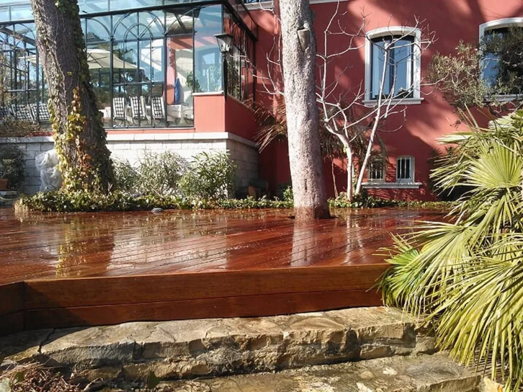 Terrasse en Merbau Parqueterie aixoise