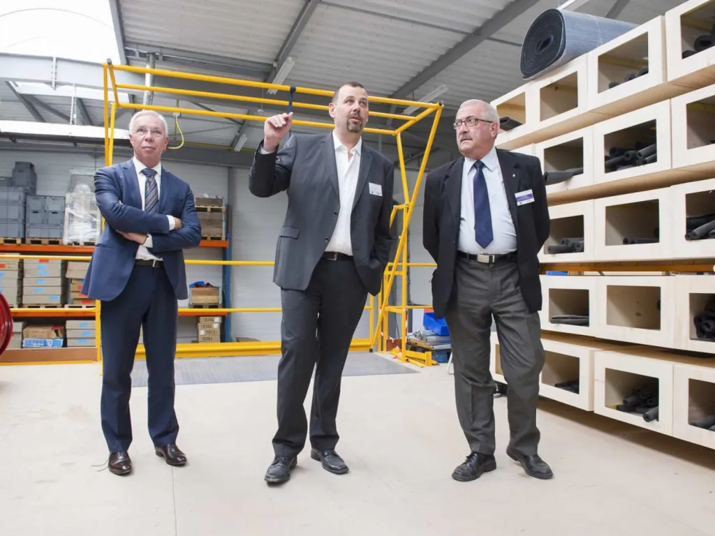 visite des locaux Alpha Energie avec les élus