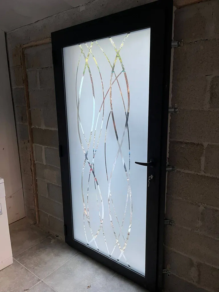 Porte d'entrée en aluminium