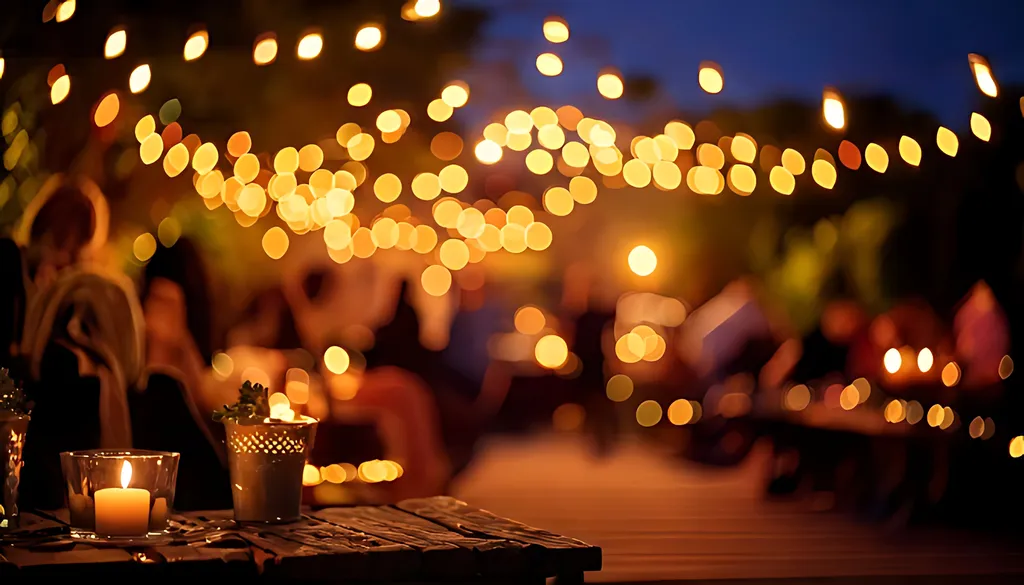 Restaurant soirée avec ambiance festive