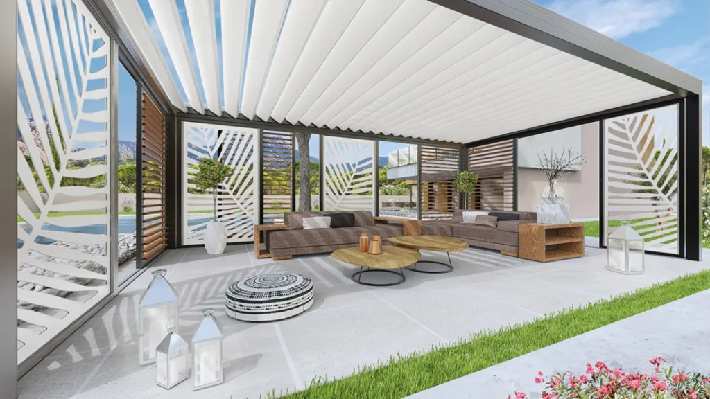 Installation et devis pergola bioclimatique aluminium sur Le Havre et sa périphérie 76 Normandie.