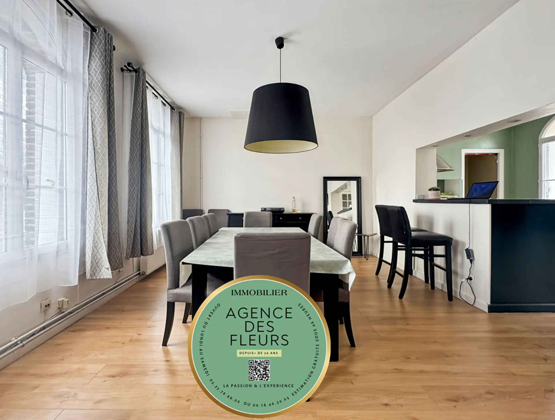 A vendre maison de 155 m² édifiée sur 438 m² de terrain sur la commune de SAINT OUEN DU TILLEUL 27670