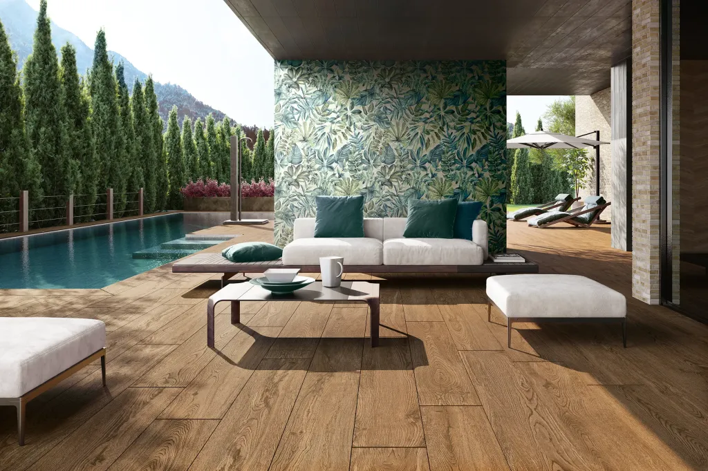 À Dieppe, la finition Spazzolato sublime une salle de bain avec éclat et raffinement.