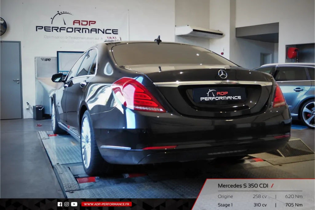 Reprogrammation moteur Istres - Mercedes Classe S 350 CDI 258cv - ADP Performance