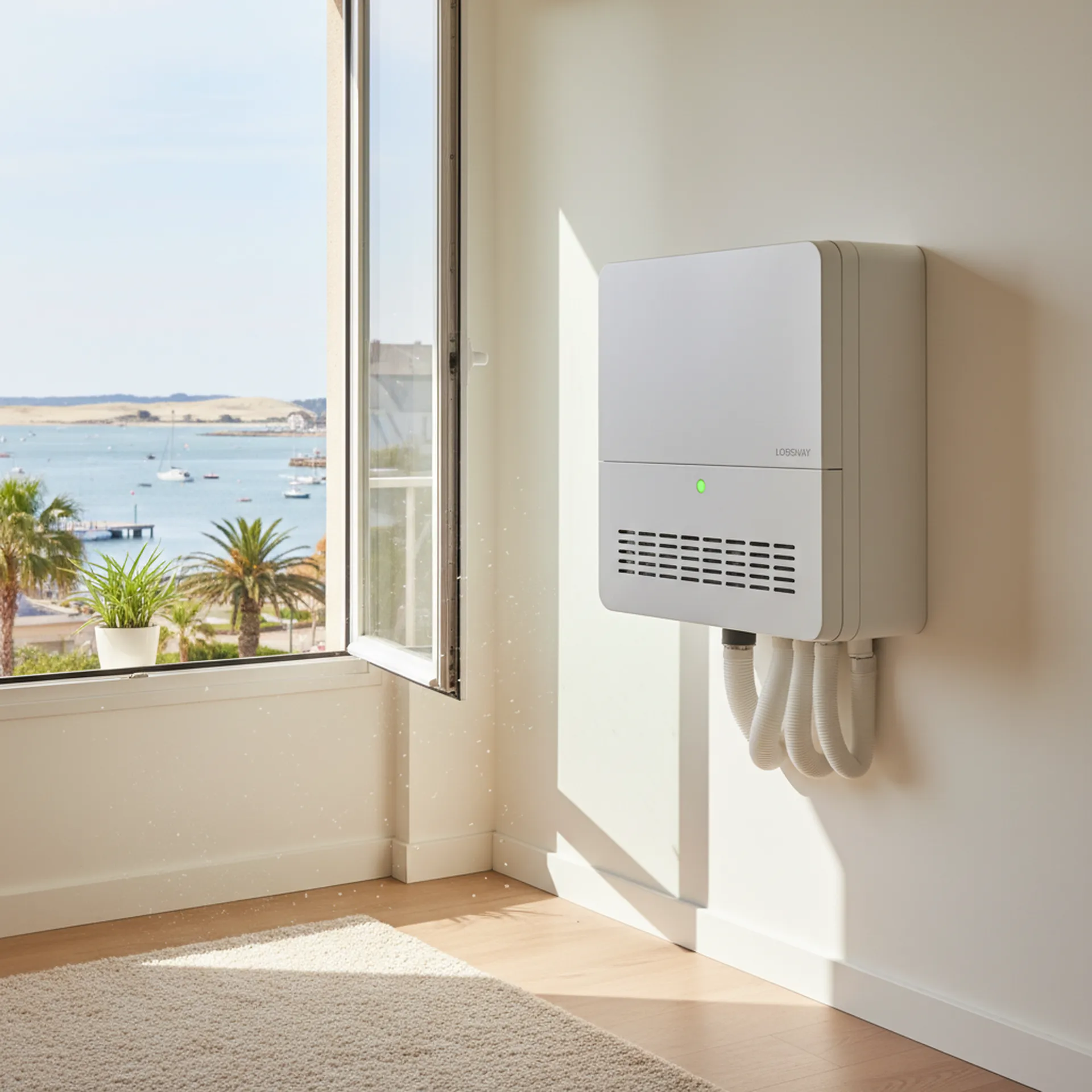 Pourquoi choisir une VMC double flux Mitsubishi Lossnay pour purifier l'air de votre appartement à Arcachon à côté de Gujan-Mestras ?