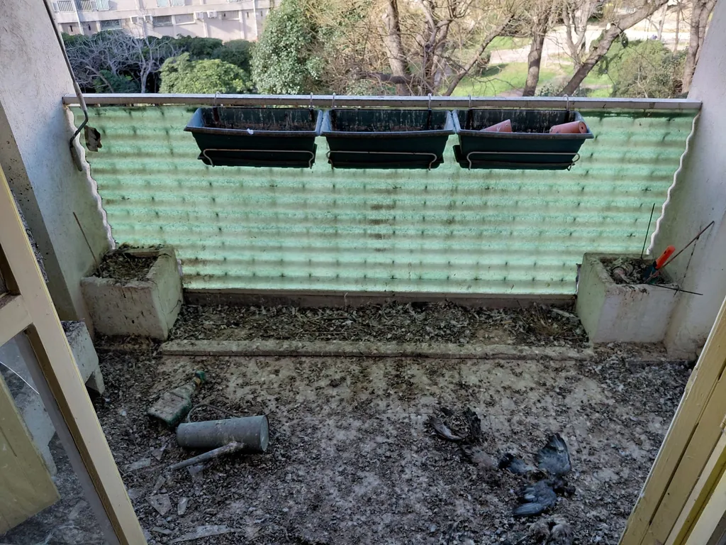 caca de pigeons sur un balcon nettoyage istres
