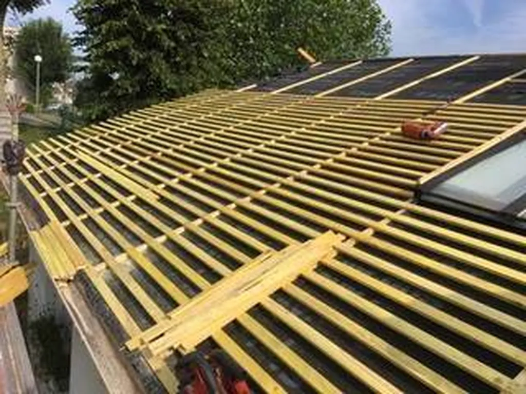 Couverture d'une maison en ardoise naturel d'Espagne Région de Fécamp proche d'Etretat