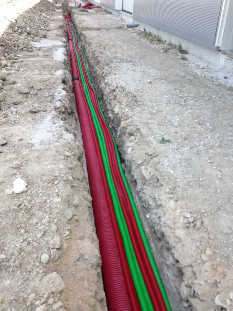 réseau électrique d'un entrepôt sur gignac