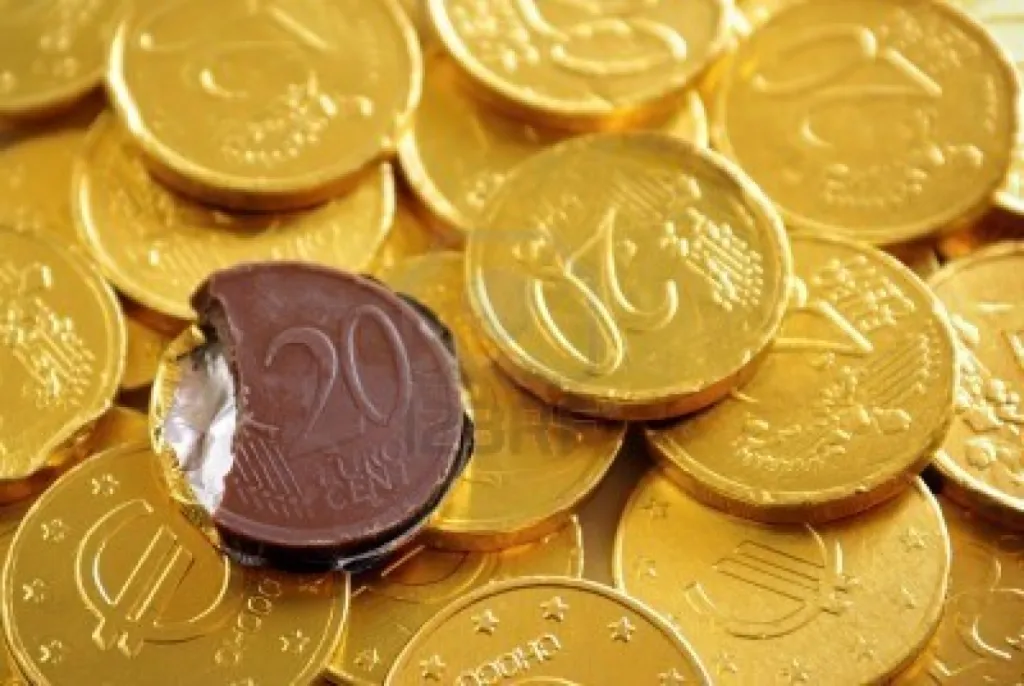 Des médailles en or et ..en chocolat pour repas magique