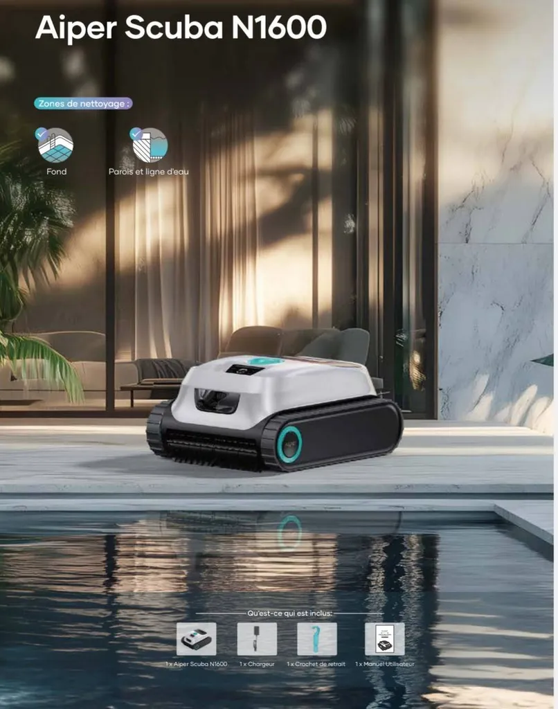 robot de piscine AIPER Scubo N1600 en Sud Gironde : devis gratuit 