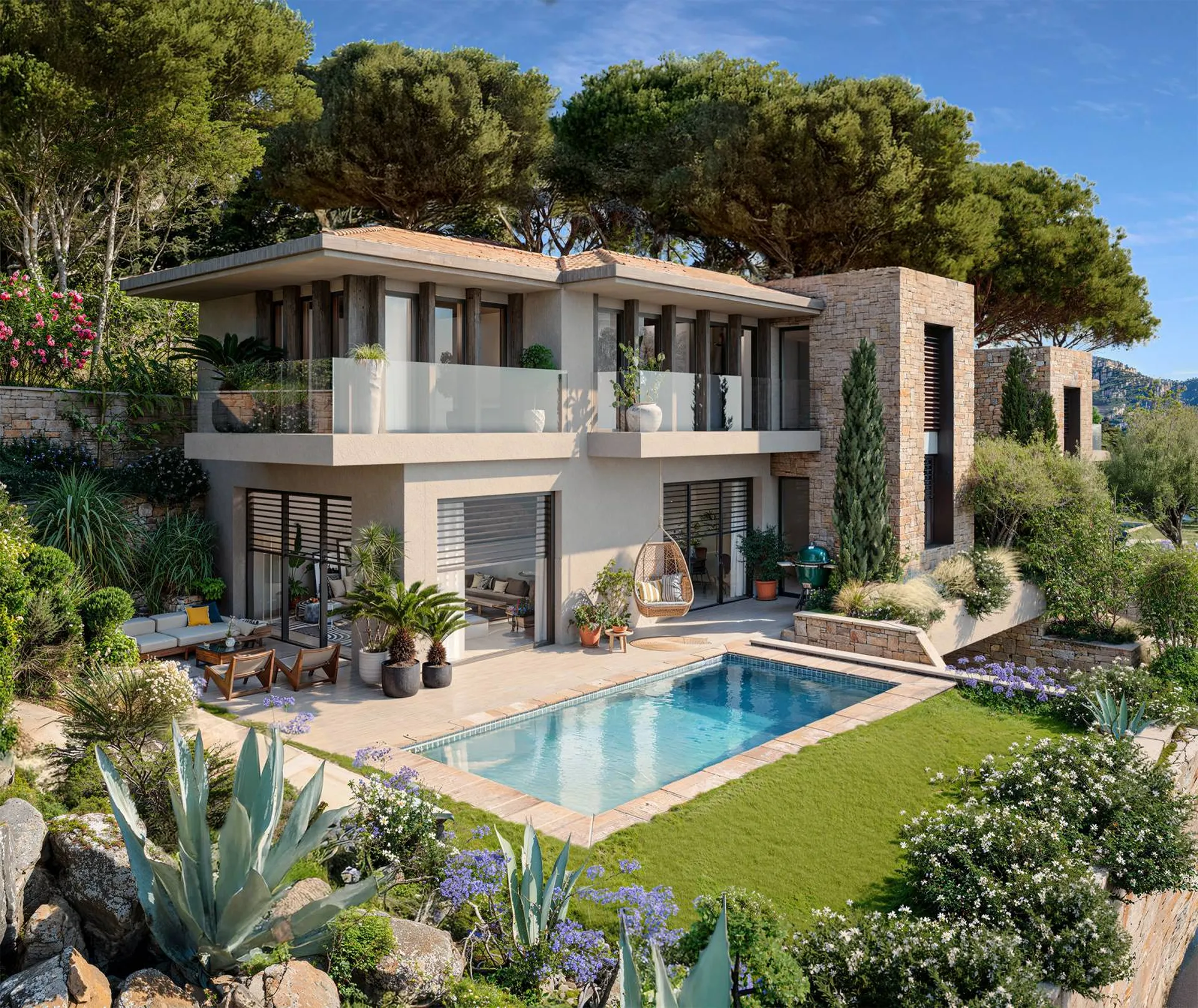 Vente villa en VEFA Cassis  avec piscine et garage bénéficiant d'une vue vignes & Cap Canaille