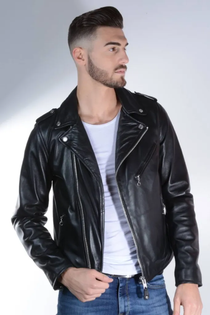 Perfecto cuir noir SCHOTT homme