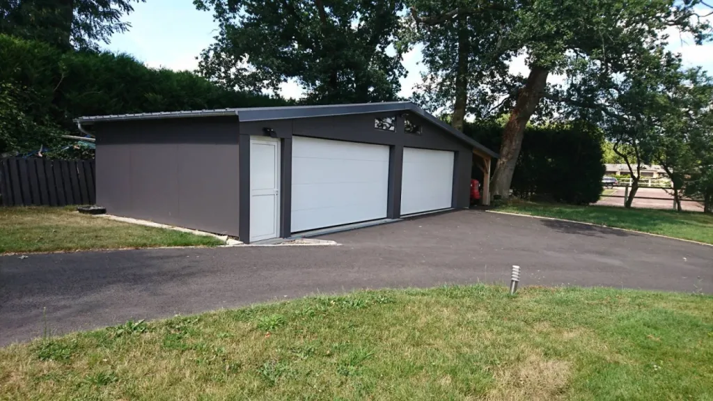 Construire un garage ossature bois moderne Pont Audemer  Eure 27