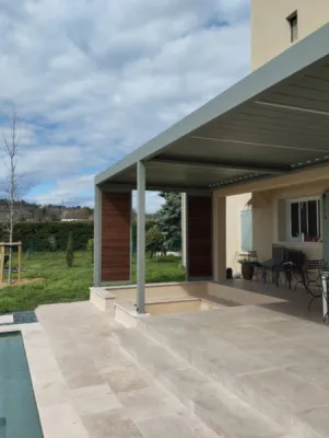 Pose de pergola bioclimatique à Aix-en-Provence