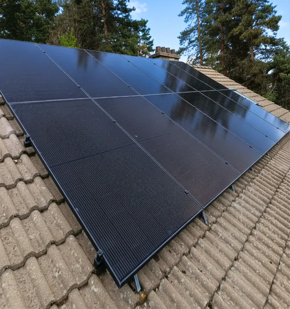 Installation solaire 6 kWc (12 panneaux sur toiture en surimposition) avec batterie virtuelle mylight150 à Yssingeaux (43)