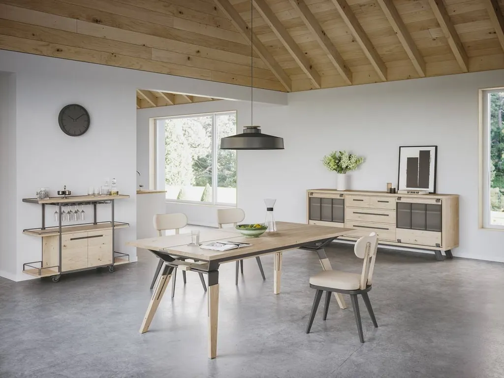 Vente d'une salle à manger complète en chêne SAINT JAMES