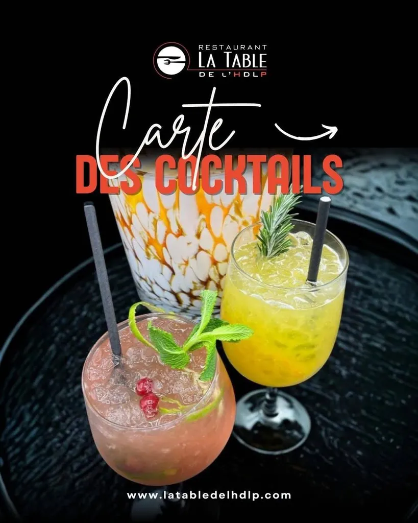 2025 la nouvelle carte de nos cocktails maison.