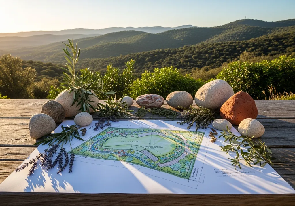 Conception de jardin sur mesure et plan d’aménagement paysager complet avec choix de végétaux à Draguignan