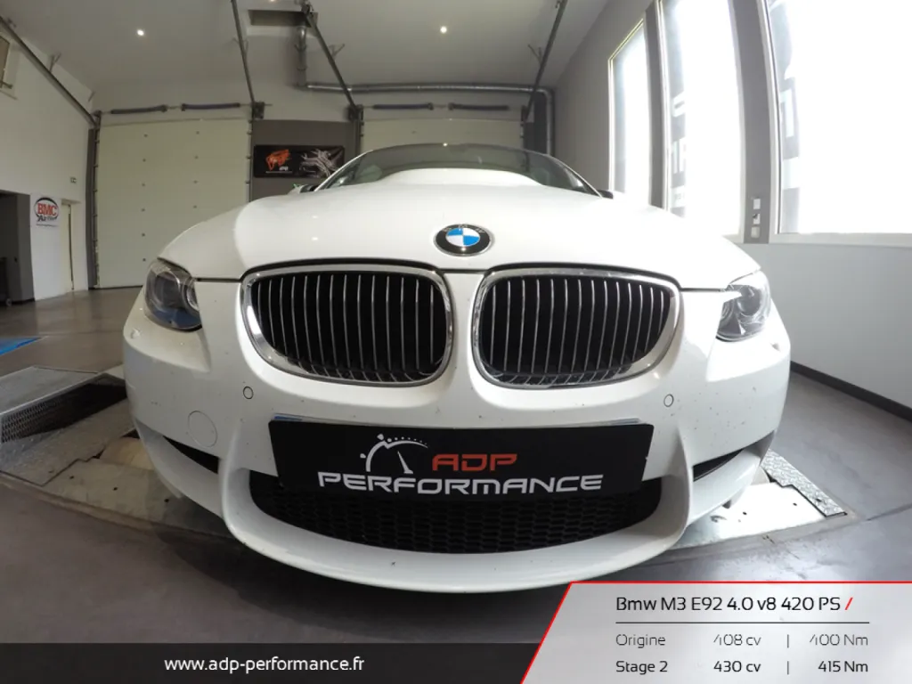 bmw m3 banc de puissance