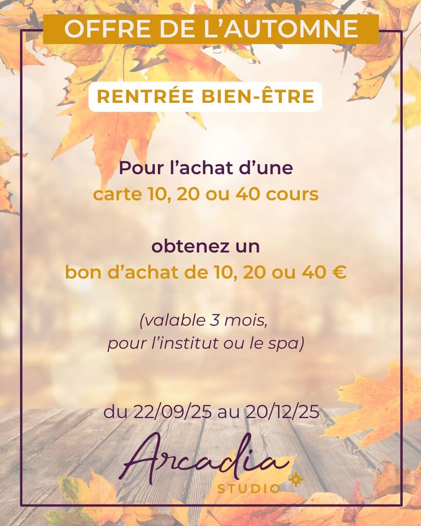 Nouvelle offre d’automne chez Arcadia