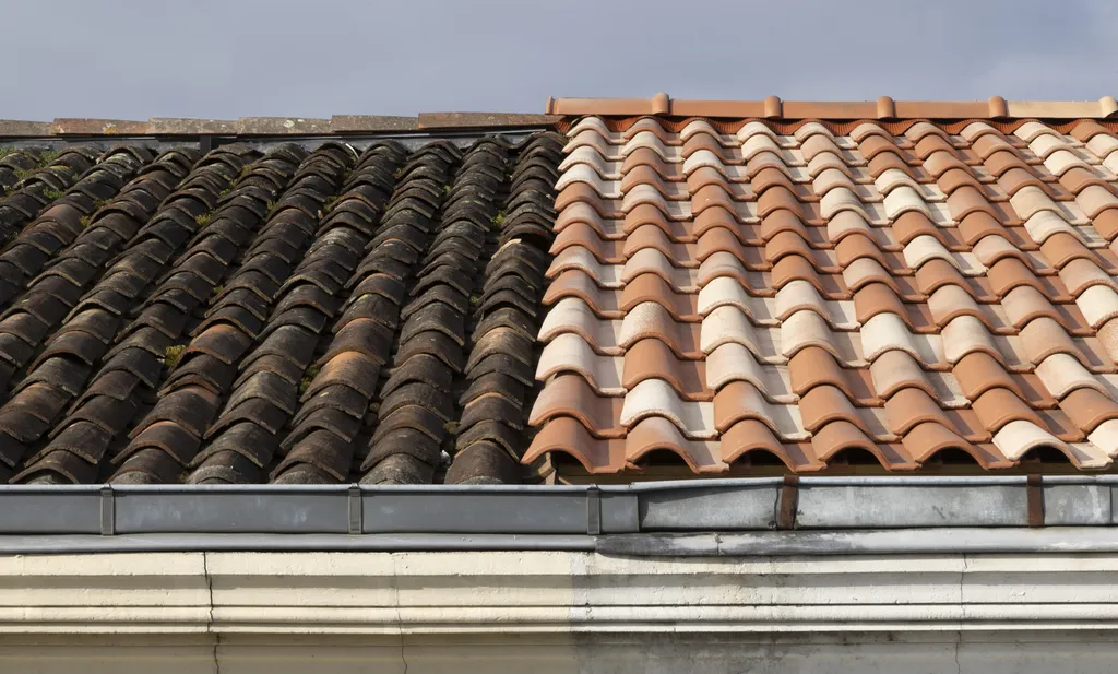 Nettoyage de toiture haute pression ou basse pression à Tassin-la-Demi-Lune pour éviter d’abîmer les tuiles et préserver l’étanchéité
